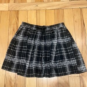 Black and White Mini Skirt